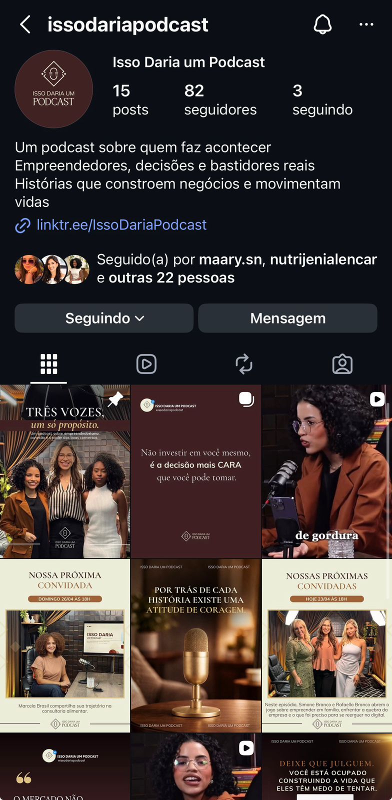 Instagram Isso Daria um Podcast